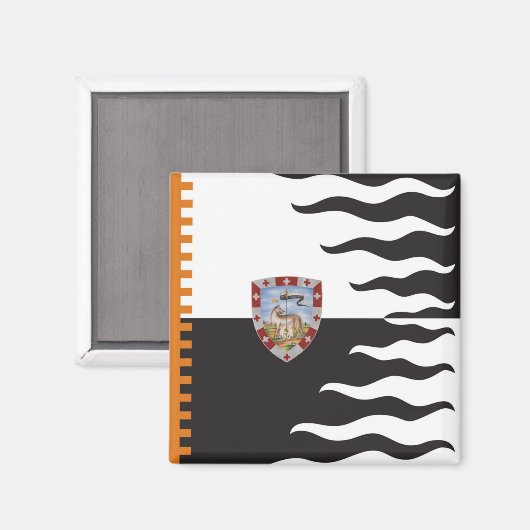 Contrada della Lupa (She-Wolf) Palio di Siena Magnet (Vorderseite/Rückseite)