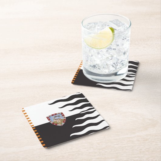 Contrada della Lupa (She-Wolf) Palio di Siena Rechteckiger Pappuntersetzer (Vor Ort)