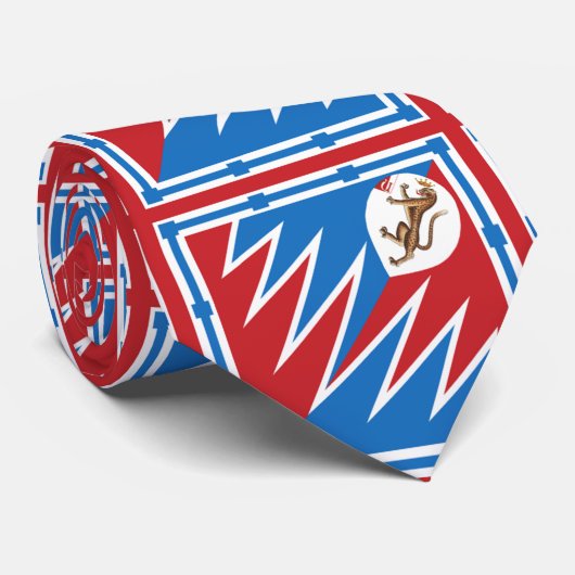 Contrada della Pantera (Panther) Palio di Siena Krawatte (Gerollt)