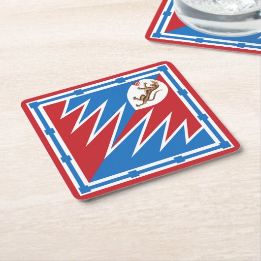 Contrada della Pantera (Panther) Palio di Siena Rechteckiger Pappuntersetzer (angewinkelt)