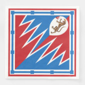 Contrada della Pantera (Panther) Palio di Siena Serviette (Vorderseite)