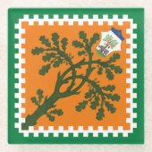 Contrada della Selva (Wald) Palio di Siena Glasuntersetzer (Vorderseite)