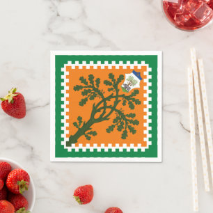 Contrada della Selva (Wald) Palio di Siena Serviette