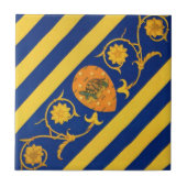 Contrada della Tartuca (Tortoise) Palio di Siena Fliese (Vorderseite)