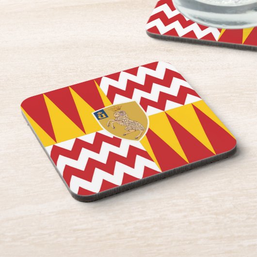 Contrada di Valdimonton (Rammtal) Getränkeuntersetzer (Linke Seite)