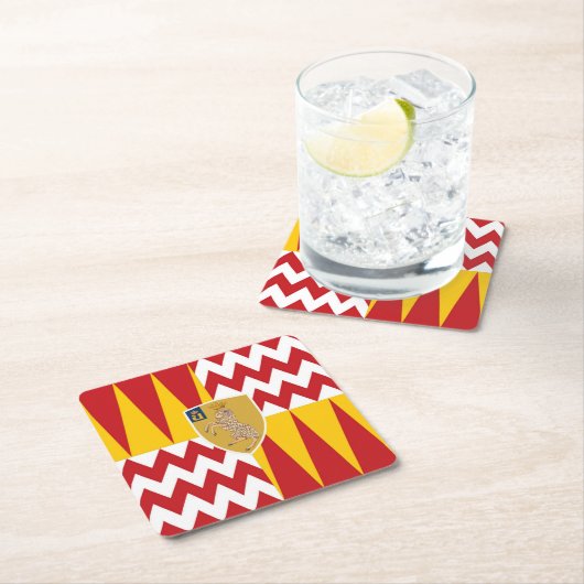 Contrada di Valdimonton (Rammtal) Rechteckiger Pappuntersetzer (Vor Ort)