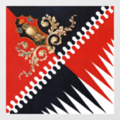 Contrada Priora della Civetta (Owl) Palio di Siena Fensteraufkleber (Blatt)