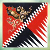 Contrada Priora della Civetta (Owl) Palio di Siena Fensteraufkleber (Blatt 3)