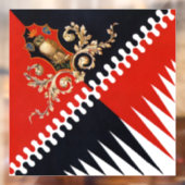 Contrada Priora della Civetta (Owl) Palio di Siena Fensteraufkleber (Blatt 2)