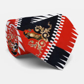 Contrada Priora della Civetta (Owl) Palio di Siena Krawatte (Gerollt)