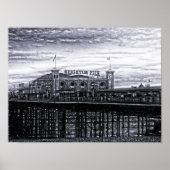 Contrast Brighton Pier Poster (Vorne)
