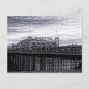 Contrast Brighton Pier Postkarte