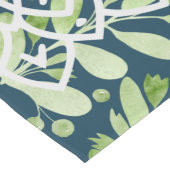 Contrast Harmony: Leaf and Mandala Table Runner Großer Tischläufer (Ecke)