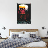 Contratto Vintage PosterEurope Leinwanddruck (Insitu (Schlafzimmer))
