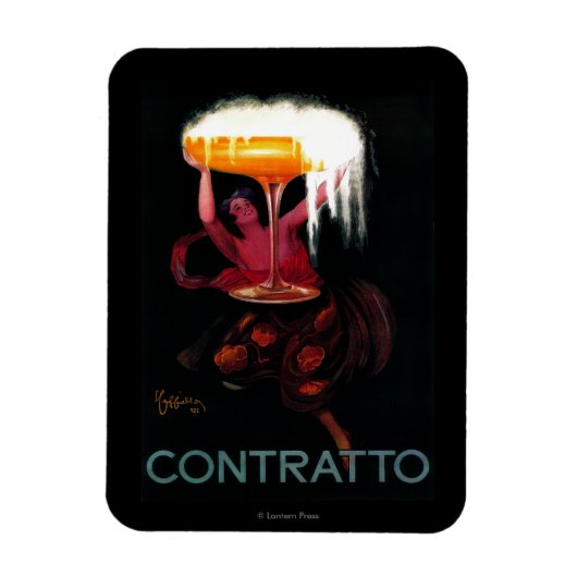 Contratto Vintage PosterEurope Magnet (Vertikal)