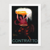 Contratto Vintage PosterEurope Postkarte (Vorderseite)