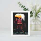 Contratto Vintage PosterEurope Postkarte (Stehend Vorderseite)