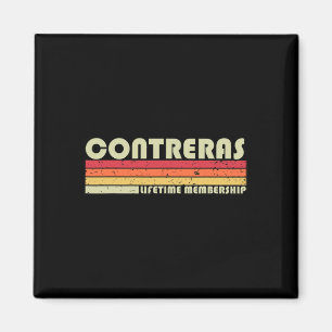 Contreras Nachname Lustig Retro Vintage 90er Gebur Magnet