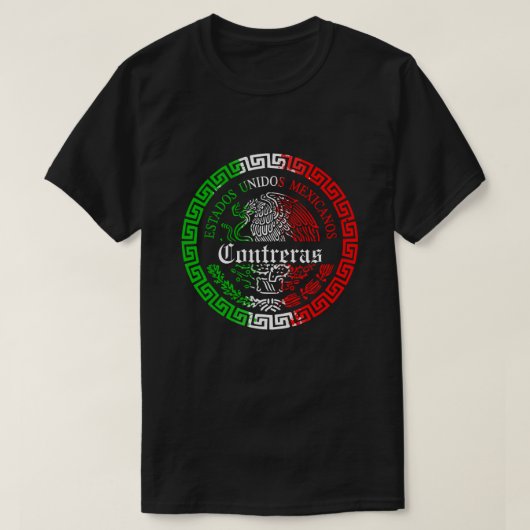 Contreras Nachname mexico Shirt (Design vorne)
