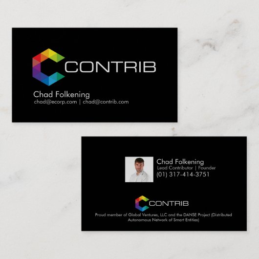 Contrib Visitenkarten Visitenkarte (Vorne/Hinten)