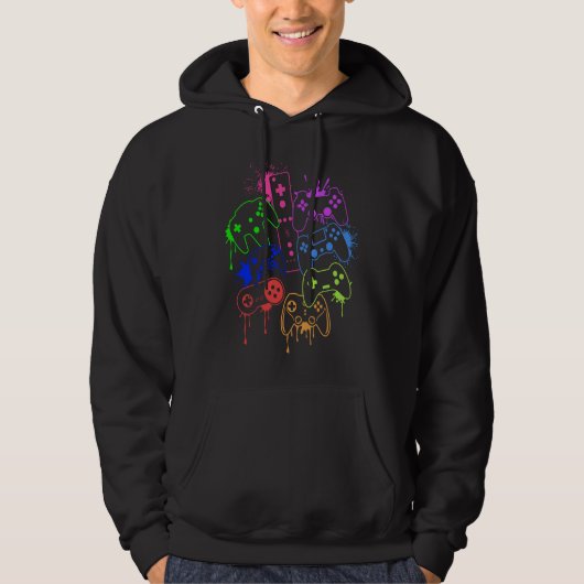 Control all the Things Video Game Controller  9 Hoodie (Vorderseite)
