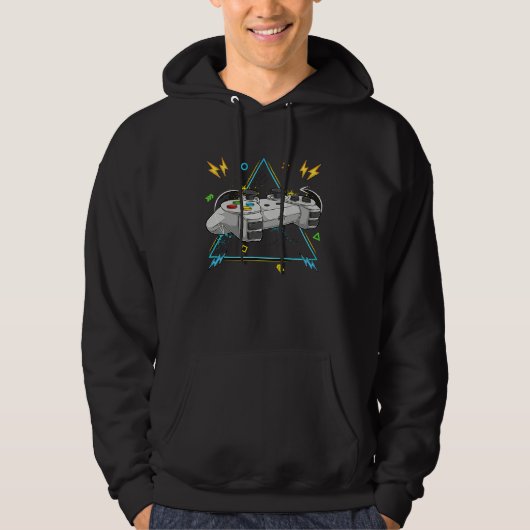 Control all the Things Video Game Controller Novel Hoodie (Vorderseite)