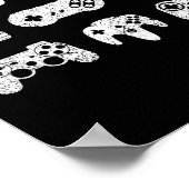 Control All The Things Video Game Controller Poster (Ecke)