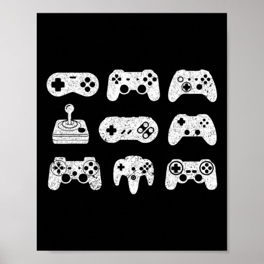 Control All The Things Video Game Controller Poster (Vorne)