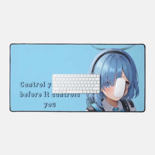 Control your time before it controls you schreibtischunterlage (Tastatur & Maus)