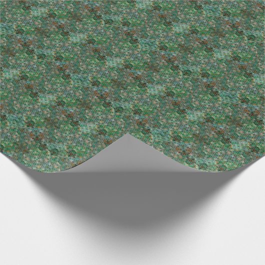 Controlled Chaos – Green Geschenkpapier (Ecke)