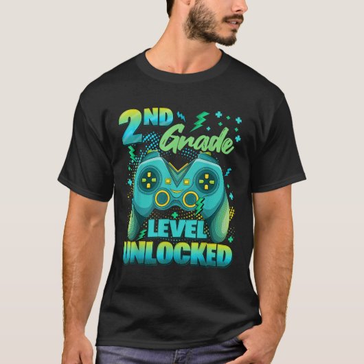 Controller 2. Klasse freigeschaltet erster Schulta T-Shirt (Vorderseite)