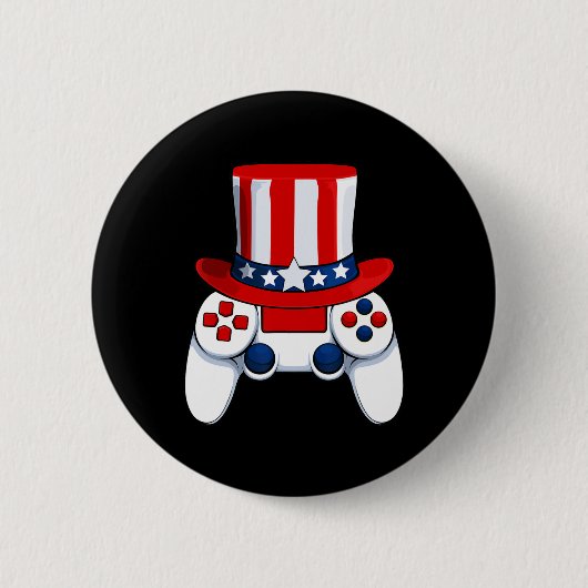 Controller American Hat 4. Juli USA Button (Vorderseite)