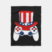 Controller American Hat 4. Juli USA Fleecedecke (Vorderseite)