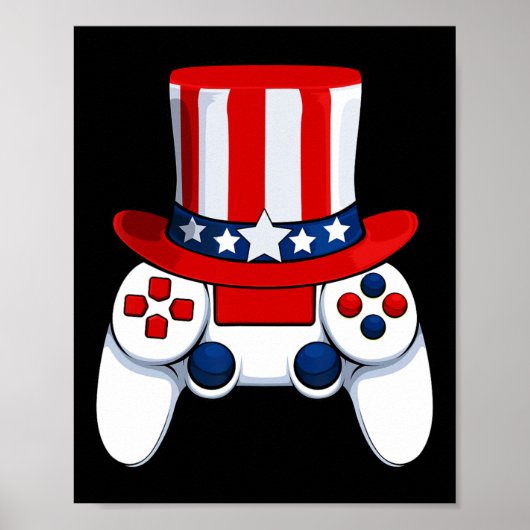 Controller American Hat 4. Juli USA Poster (Vorne)