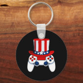 Controller American Hat 4. Juli USA Schlüsselanhänger (Vorderseite)