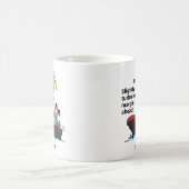 Controller Cartoon Frau Kaffeetasse (Mittel)