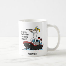 Controller Cartoon Frau Kaffeetasse