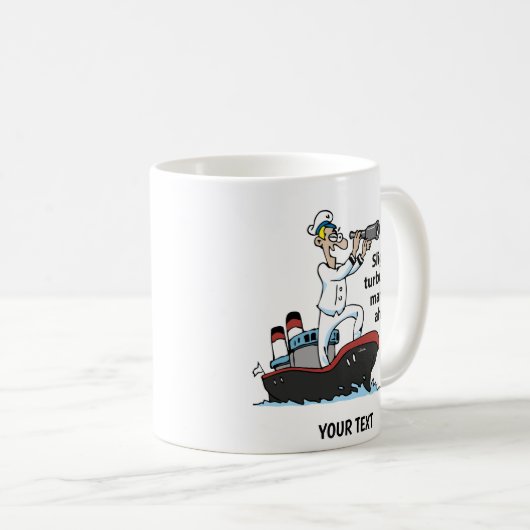 Controller Cartoon Mann Kaffeetasse (VorderseiteRechts)