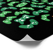Controller Christmas Tree Pajama Cool Xmas Gaming Poster (Ecke)