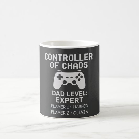 Controller des Chaos Personalisiert Gamer Vaters Kaffeetasse (Mittel)