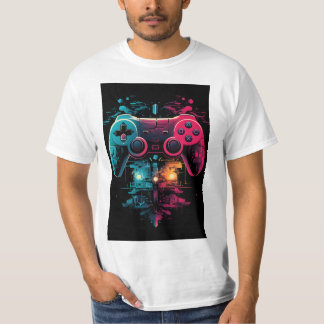 Controller des Life T - Shirt - Neon Cyber Gaming 