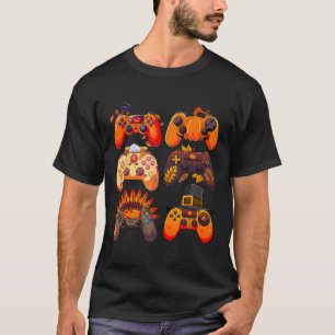 Controller fallen Gaming Video Game Türkei Thanksg T-Shirt