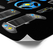 Controller-Game-Kontrolle Alle Dinge Videospiel Poster (Ecke)