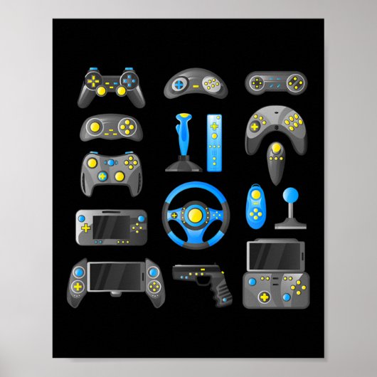 Controller-Game-Kontrolle Alle Dinge Videospiel Poster (Vorne)