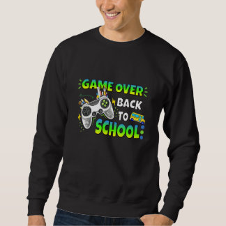 Controller Game Over Zurück zur Schule Gaming Jung Sweatshirt