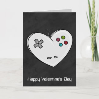 Controller Heart Gamer Valentine Feiertagskarte