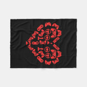 Controller Heart Valentinstag Cool Gaming Gamer Fleecedecke (Vorderseite (Horizontal))