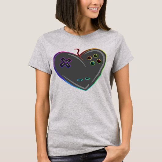 Controller-Herz T-Shirt (Vorderseite)