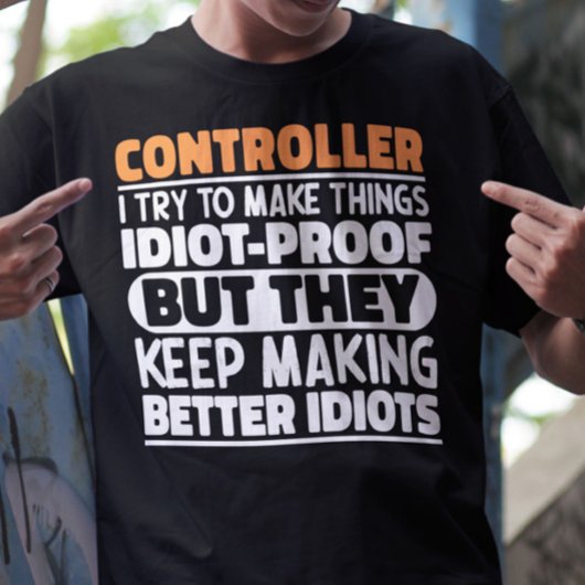 Controller Ich versuche Dinge zu Lustigen Sprüchen T-Shirt