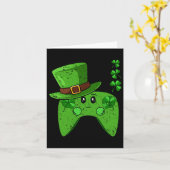 Controller Kleeblatt St Patricks Day Gaming Gamer Karte (Gelbe Blume)